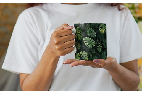 Mug Wrap Tropical Plants Sublimation artnoy 