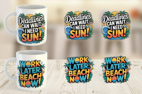 Mug Wrap Tropical Summer Sublimation artnoy 