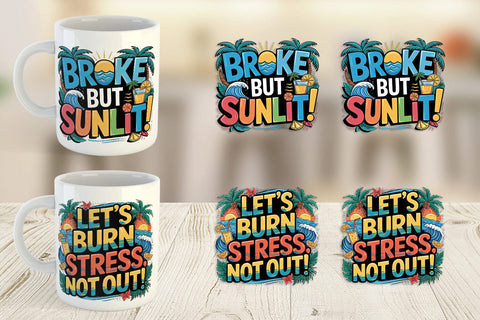 Mug Wrap Tropical Summer Sublimation artnoy 