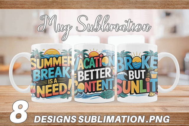 Mug Wrap Tropical Summer Sublimation artnoy 