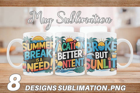 Mug Wrap Tropical Summer Sublimation artnoy 