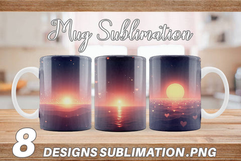 Mug Wrap Twinkling Horizon Sublimation artnoy 