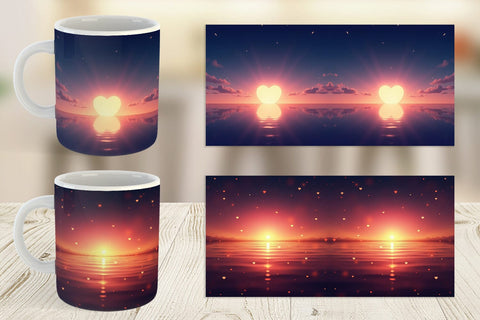Mug Wrap Twinkling Horizon Sublimation artnoy 