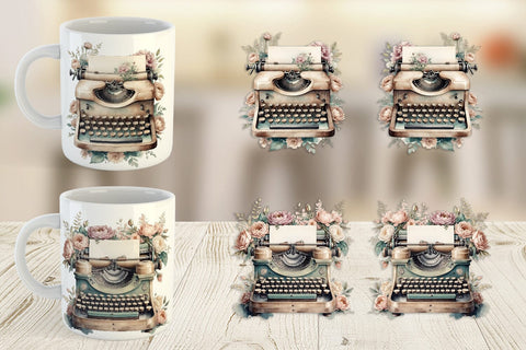 Mug Wrap Typewriter Sublimation artnoy 