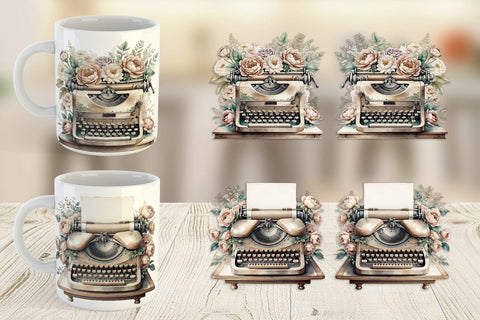 Mug Wrap Typewriter Sublimation artnoy 