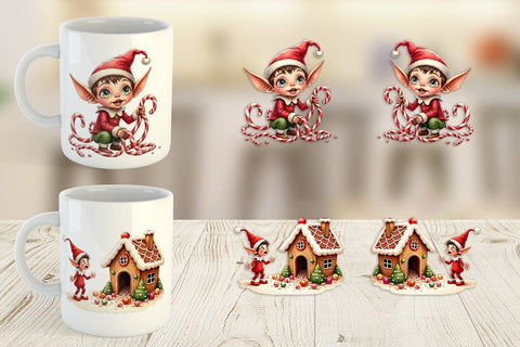 Mug Wrap UglyCute Christmas Bake-Off Disaster Sublimation artnoy 