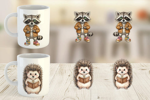 Mug Wrap UglyCute Groovy Animal Teacher Sublimation artnoy 