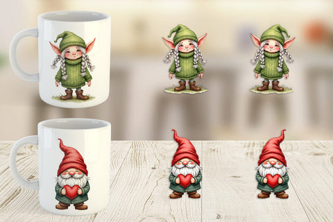 Mug Wrap UglyCute Nordic Gnomes Sublimation artnoy 