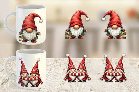 Mug Wrap UglyCute Nordic Gnomes Sublimation artnoy 