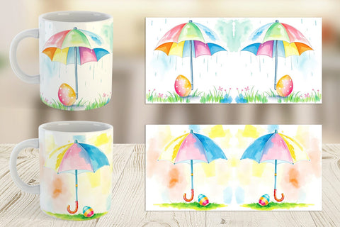 Mug Wrap Umbrella and Egg Sublimation artnoy 