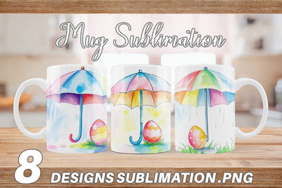 Mug Wrap Umbrella and Egg Sublimation artnoy 