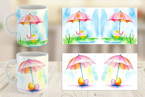 Mug Wrap Umbrella and Egg Sublimation artnoy 