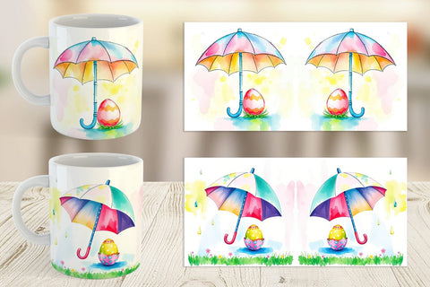 Mug Wrap Umbrella and Egg Sublimation artnoy 
