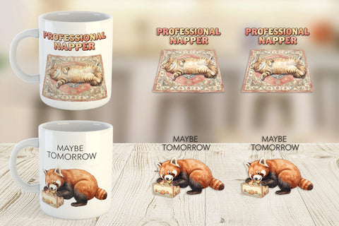 Mug Wrap Unapologetic Weekend Laziness Watercolor Sublimation artnoy 