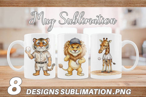 Mug Wrap Unbothered Baseball Pitcher Watercolor Sublimation artnoy 