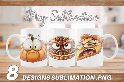 Mug Wrap Unenthusiastic Pies Sublimation artnoy 