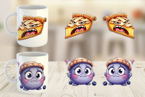 Mug Wrap Unenthusiastic Pies Sublimation artnoy 