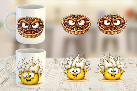 Mug Wrap Unenthusiastic Pies Sublimation artnoy 