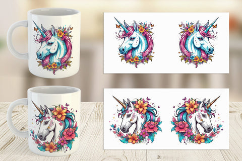 Mug Wrap Unicorn Sublimation artnoy 