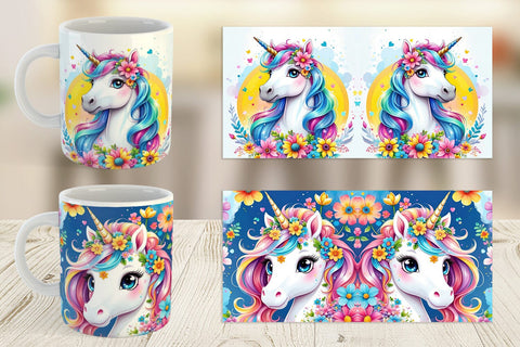 Mug Wrap Unicorn Sublimation artnoy 