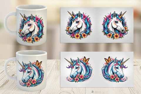 Mug Wrap Unicorn Sublimation artnoy 