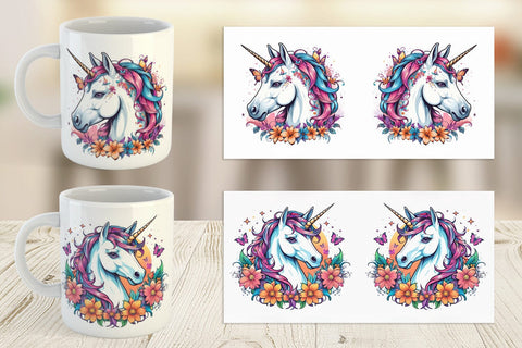 Mug Wrap Unicorn Sublimation artnoy 