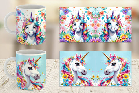 Mug Wrap Unicorn Sublimation artnoy 