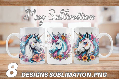 Mug Wrap Unicorn Sublimation artnoy 