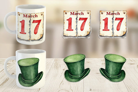 Mug Wrap Unlucky Charms Retro Sublimation artnoy 