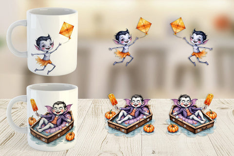 Mug Wrap Vacation Vampire Vibes Sublimation artnoy 