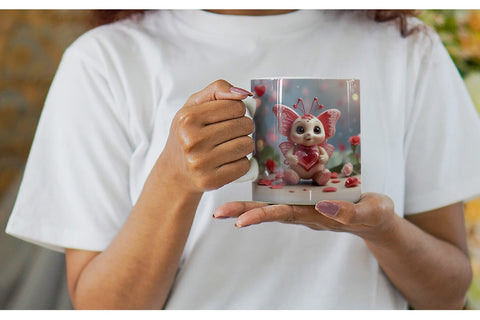 Mug Wrap Valentine Butterfly Sublimation artnoy 
