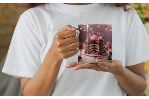 Mug Wrap Valentine Chocolate Cake Sublimation artnoy 