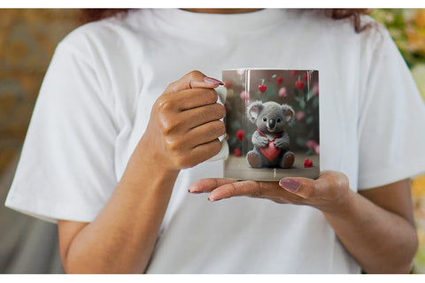Mug Wrap Valentine Koala Sublimation artnoy 
