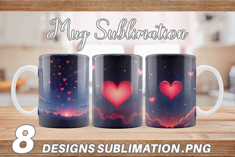 Mug Wrap Valentine Night Sublimation artnoy 