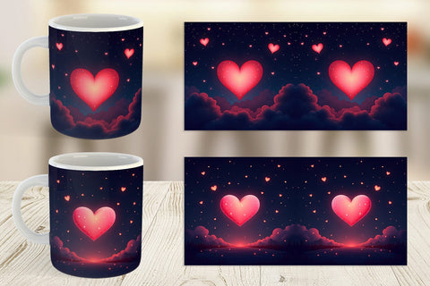 Mug Wrap Valentine Night Sublimation artnoy 
