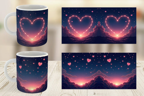 Mug Wrap Valentine Night Sublimation artnoy 