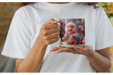 Mug Wrap Valentine Parrot Sublimation artnoy 