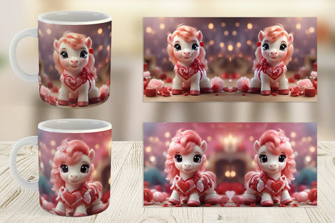 Mug Wrap Valentine Poni Shetland Sublimation artnoy 