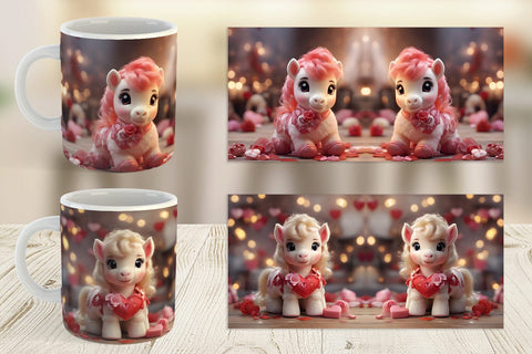Mug Wrap Valentine Poni Shetland Sublimation artnoy 