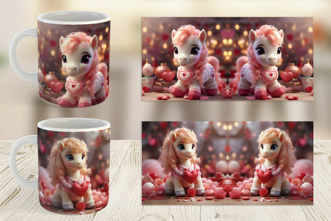 Mug Wrap Valentine Poni Shetland Sublimation artnoy 