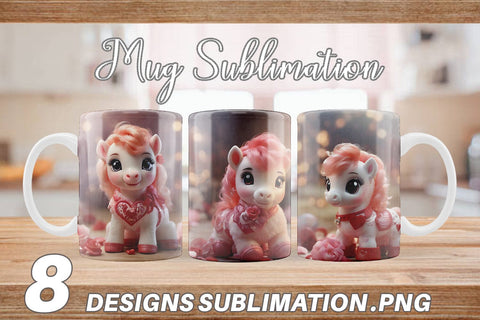 Mug Wrap Valentine Poni Shetland Sublimation artnoy 