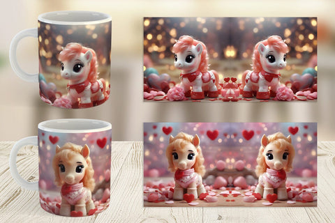 Mug Wrap Valentine Poni Shetland Sublimation artnoy 