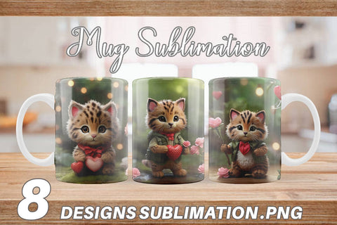Mug Wrap Valentine Wildcat Sublimation artnoy 