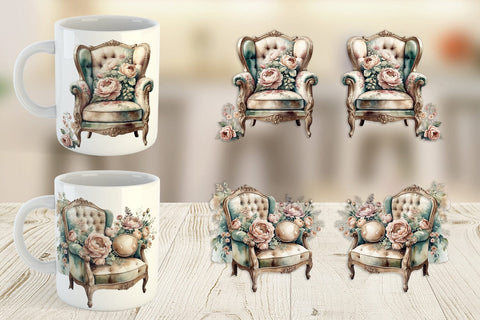 Mug Wrap Velvet Chair Sublimation artnoy 