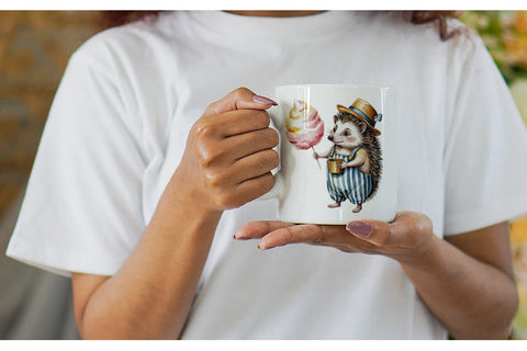 Mug Wrap Vintage Animal Circus Sublimation artnoy 