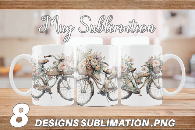 Mug Wrap Vintage Bike Sublimation artnoy 