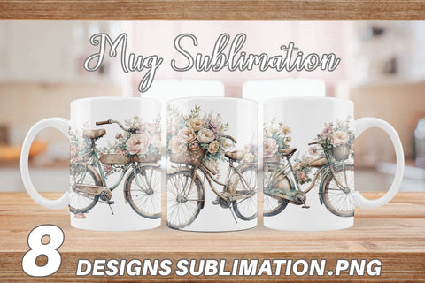 Mug Wrap Vintage Bike Sublimation artnoy 