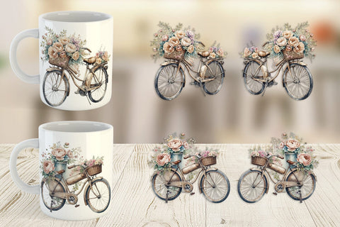 Mug Wrap Vintage Bike Sublimation artnoy 