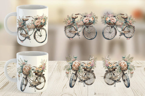 Mug Wrap Vintage Bike Sublimation artnoy 