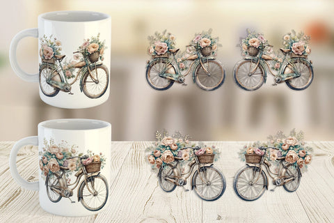 Mug Wrap Vintage Bike Sublimation artnoy 